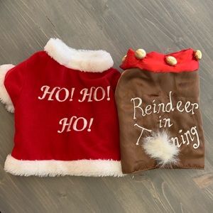 XS Christmas Dog Shirts / Dog Clothes Set of 2
